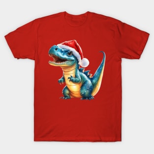 Christmas dynosaur T-Shirt